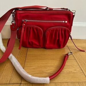NWOT MZ Wallace GORGEOUS RED CROSSBODY BAG
